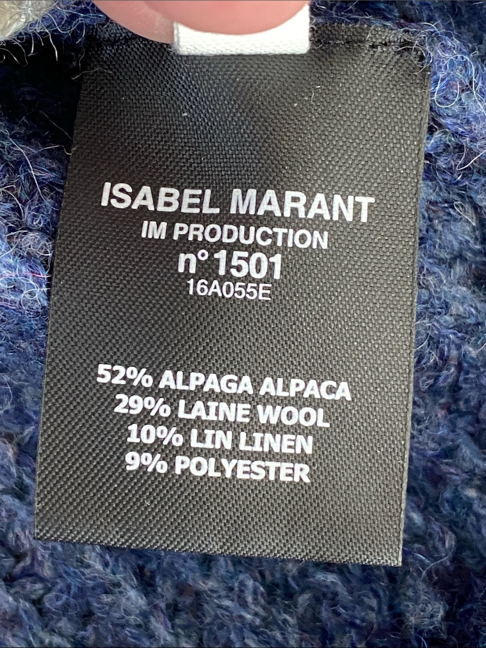 Isabel Marant Étoile Gao Color-Block Alpaca Wool Linen Cable Sweater Sz 38/ 8-10 - Picture 12 of 12